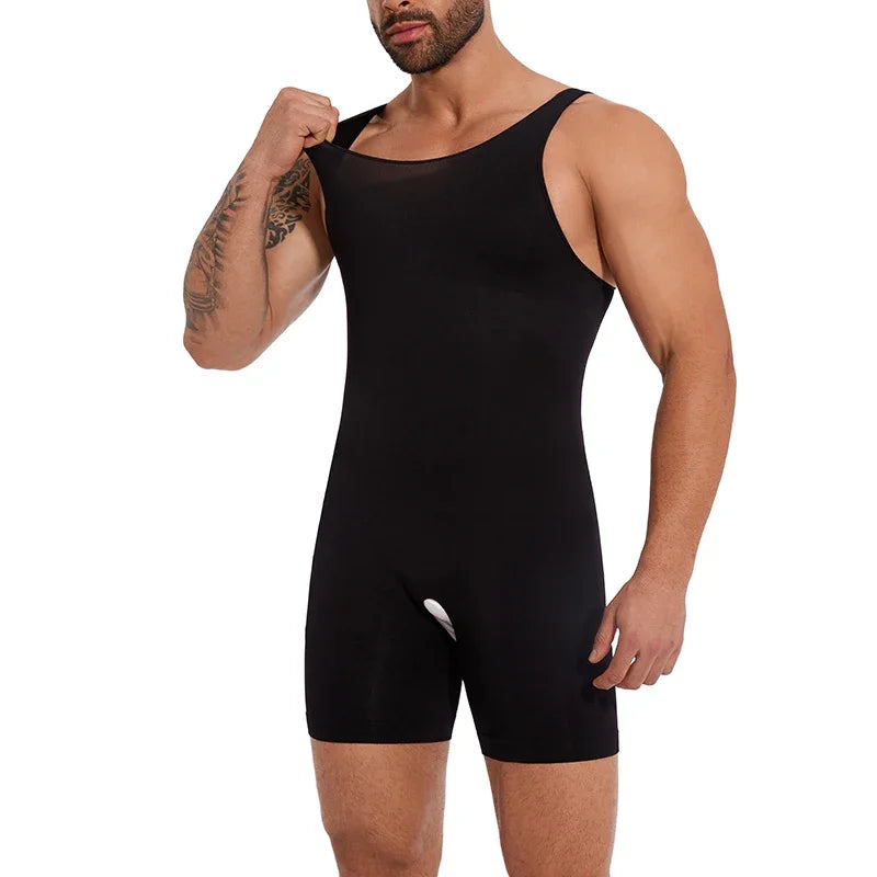Compression Bodysuit – Slimming Tummy Control Vest for Men Body Shaping
