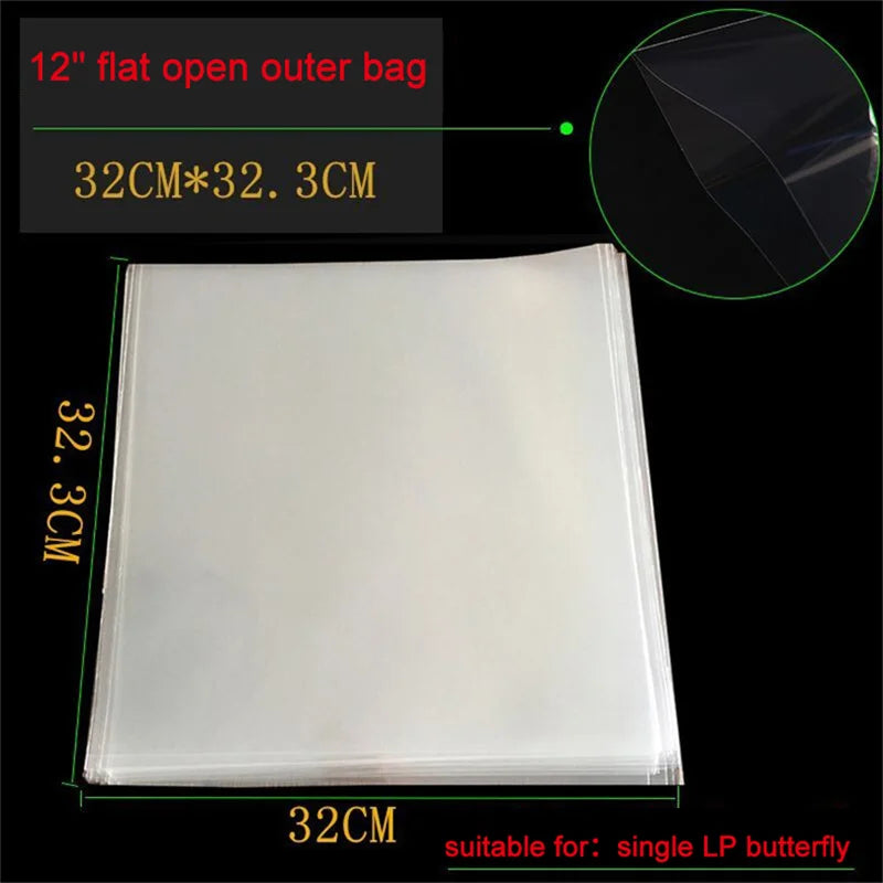 Self-Adhesive Vinyl Record Sleeves – Protective OPP Covers for LP Albums