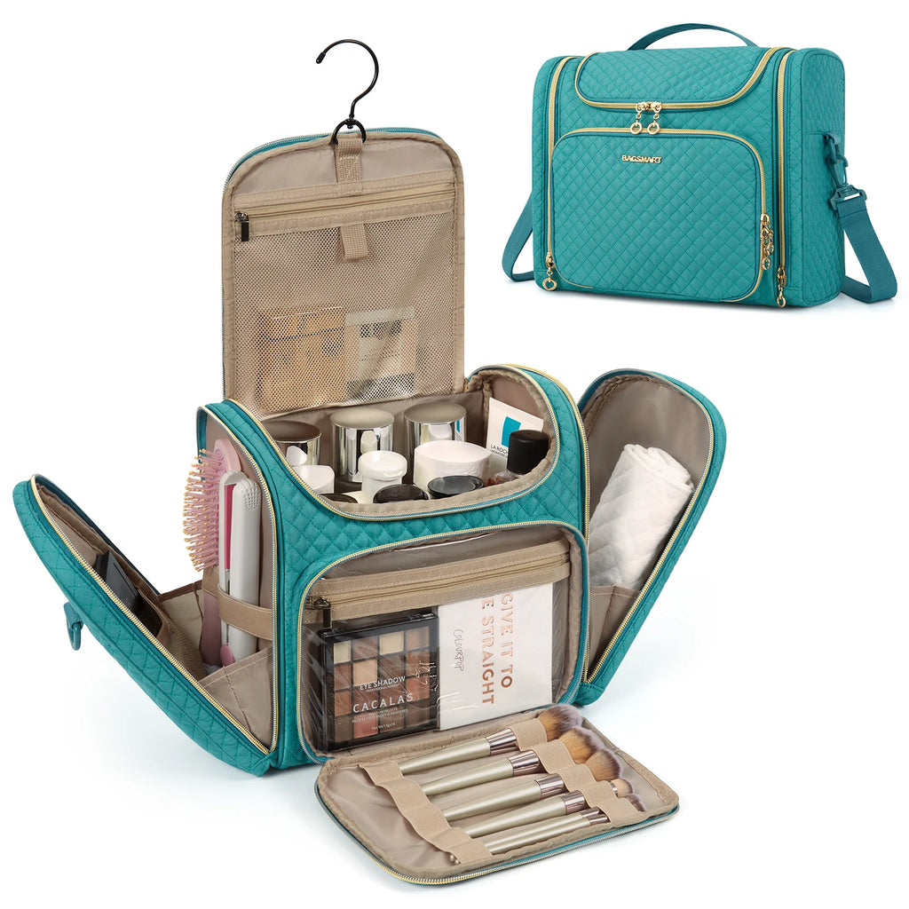 Water-Resistant Makeup Bag – Large Capacity Travel Organizer for Cosmetics