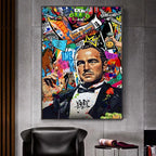 Gangster Graffiti Canvas Print – Urban Street Art for Home Decor