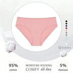 Cotton Briefs – Soft Striped Low Rise Underwear for Women