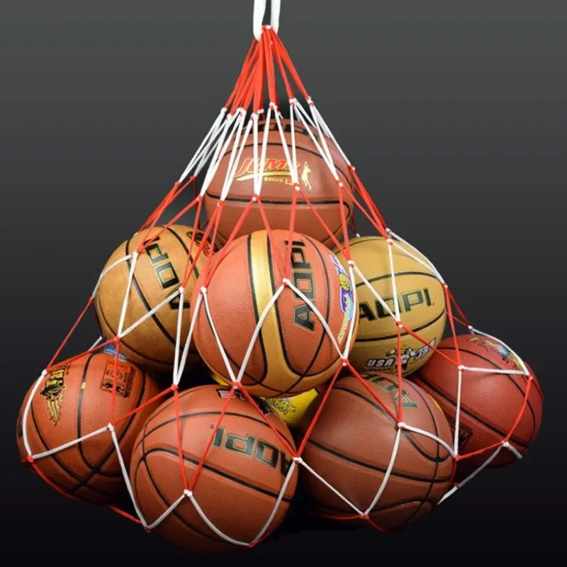 Large Capacity Nylon Ball Bag – Durable Mesh Carrier for Sports Equipment