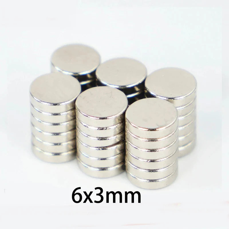 Small Round Disc Magnets – 6mm x 3mm Neodymium Magnets for DIY and Industrial
