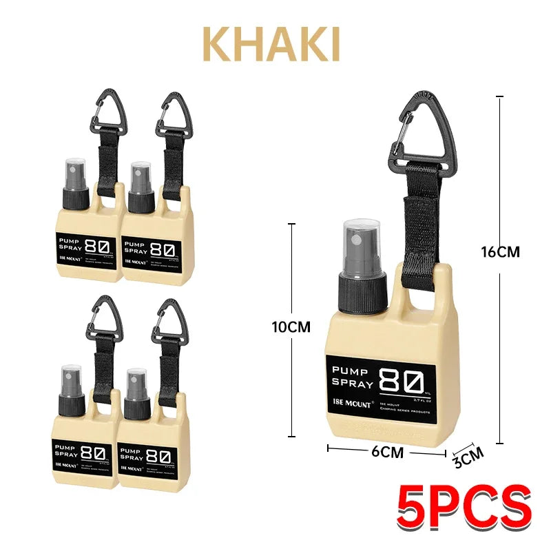Portable 80ml Spray Bottle – Refillable Cosmetic Container for Outdoor Travel