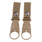 Nylon Webbing Bottle Holder – Tactical Carabiner Hook for Outdoor Hiking