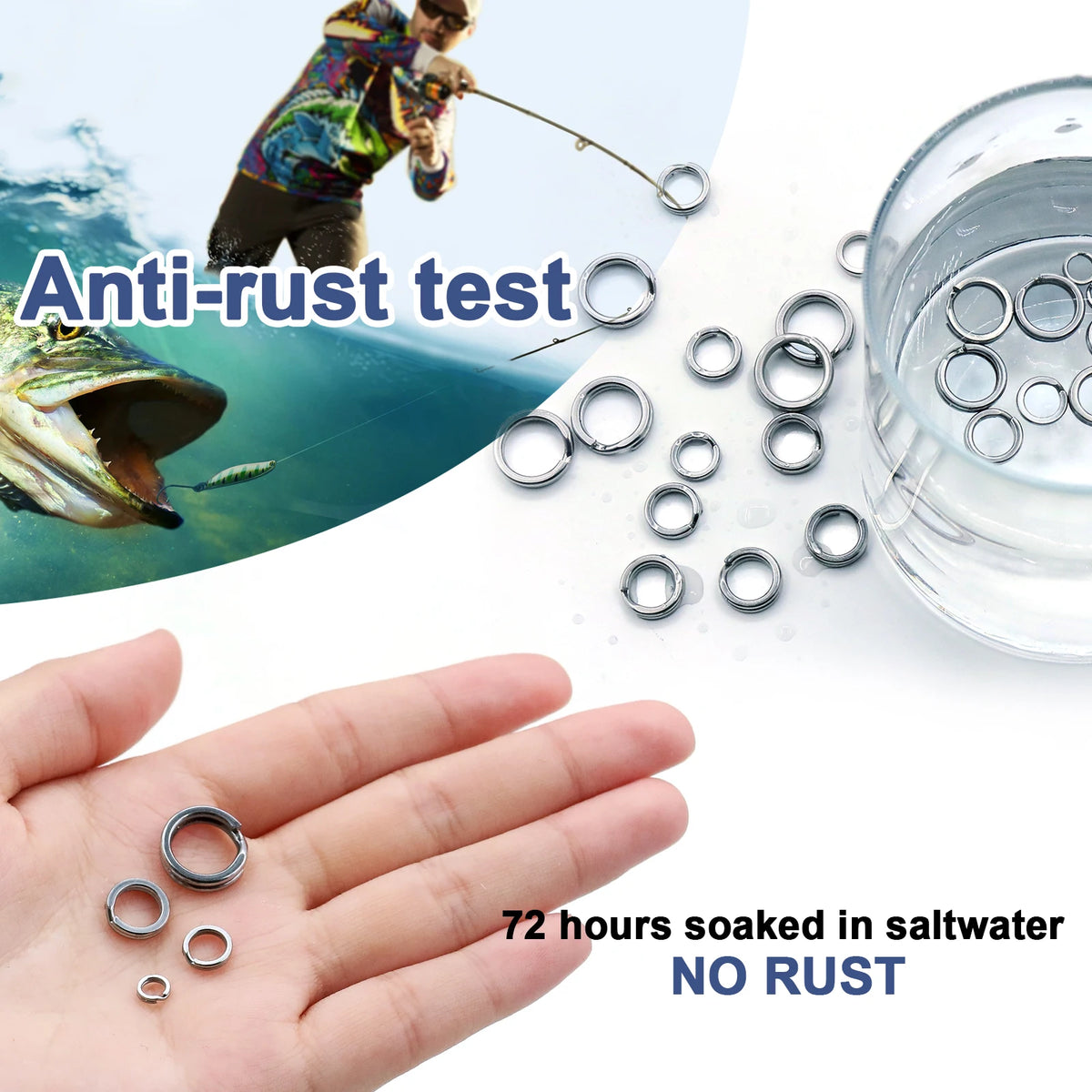 Stainless Steel Split Rings – Heavy Duty Fishing Lure Terminal Tackle