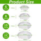 Clear Plastic Plant Drip Trays – Sturdy Round Saucers for Indoor Outdoor Pots