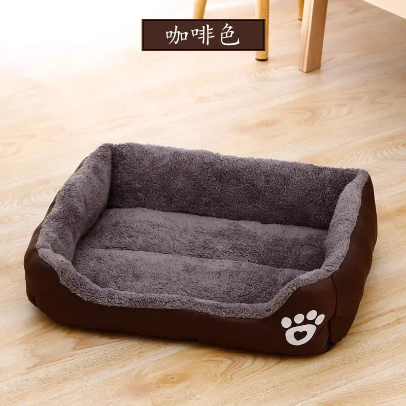 Large Square Dog Bed – Warm Soft Nest for Small Medium and Large Pets