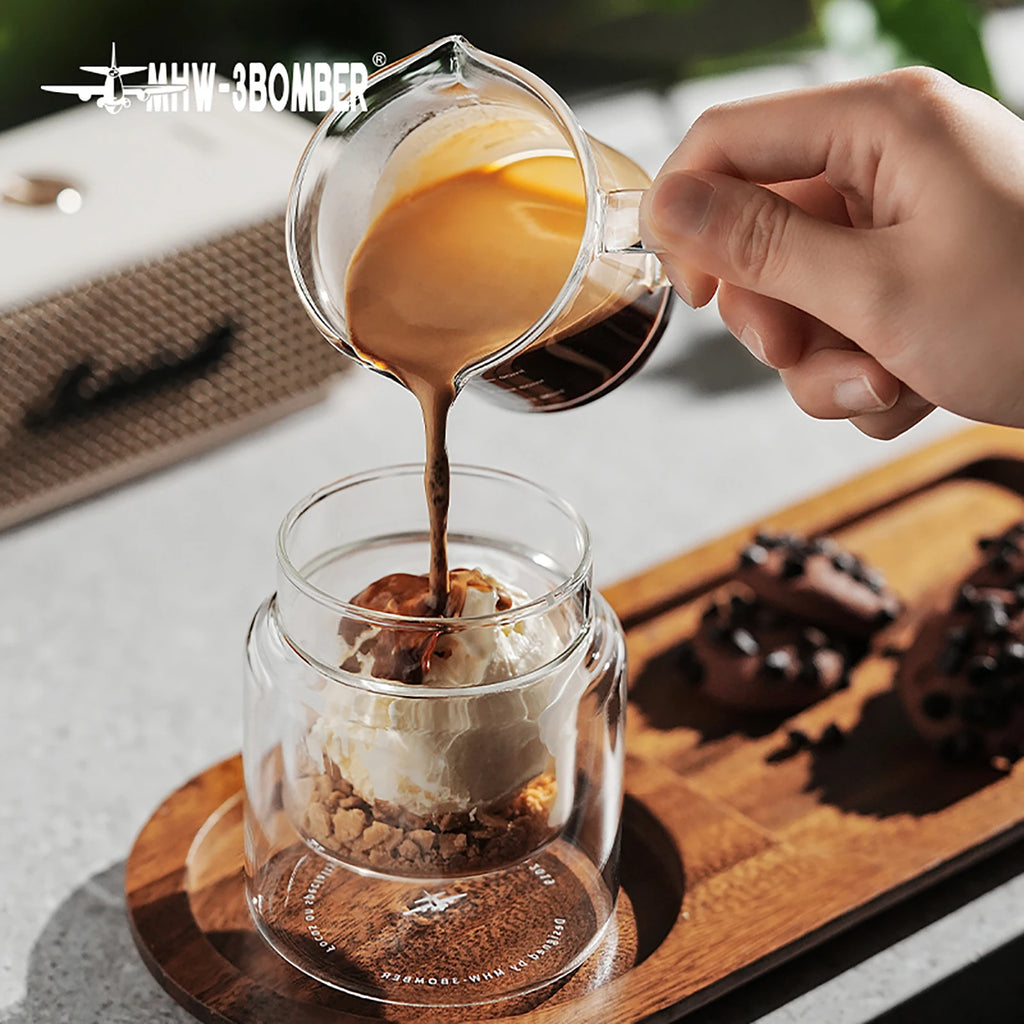 Double Wall Glass Coffee Mugs – Borosilicate Espresso Cups for Baristas