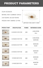Modern Fireworks LED Ceiling Lamp – Decorative Chandelier for Living Room