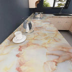 Self-Adhesive Marble Wallpaper – PVC Waterproof Film for Kitchen Renovation