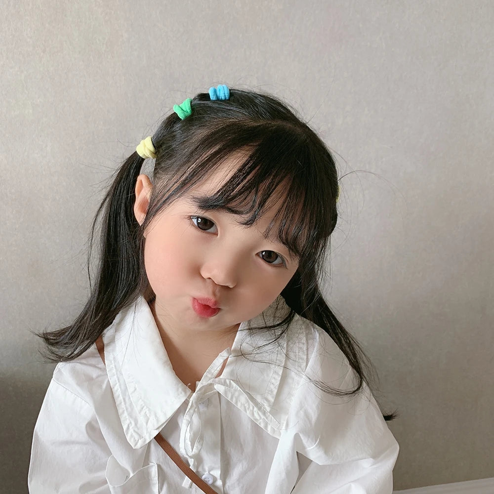 Nylon Elastic Hair Bands – Soft Ponytail Holders for Kids Hairstyles