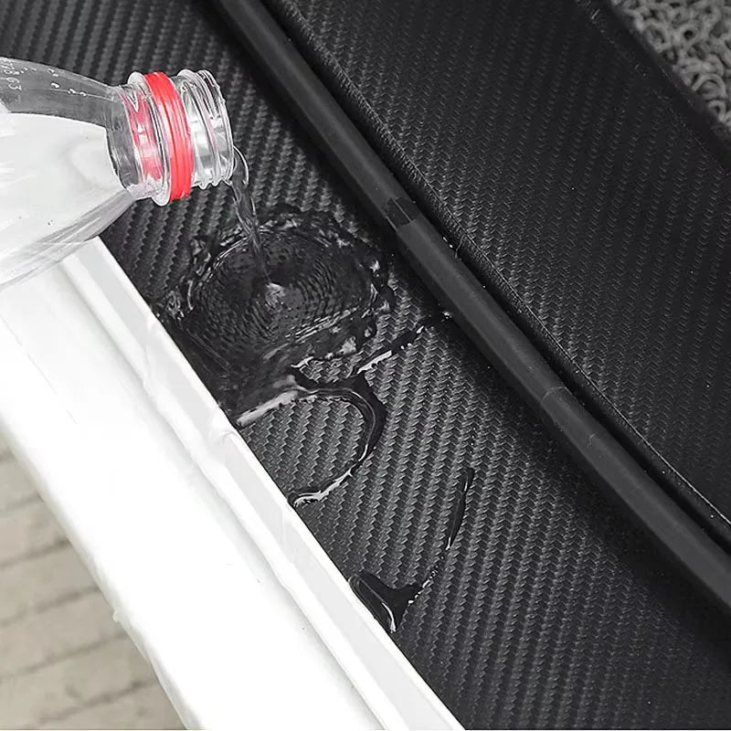 Carbon Fiber Door Sill Guards – Protective Adhesive Strips for Car Styling