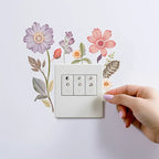 Floral PVC Wall Decal – Removable Waterproof Sticker for Home Decor
