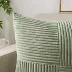 Corduroy Striped Cushion Covers – 45x45cm Soft Throw Pillows for Home Decor
