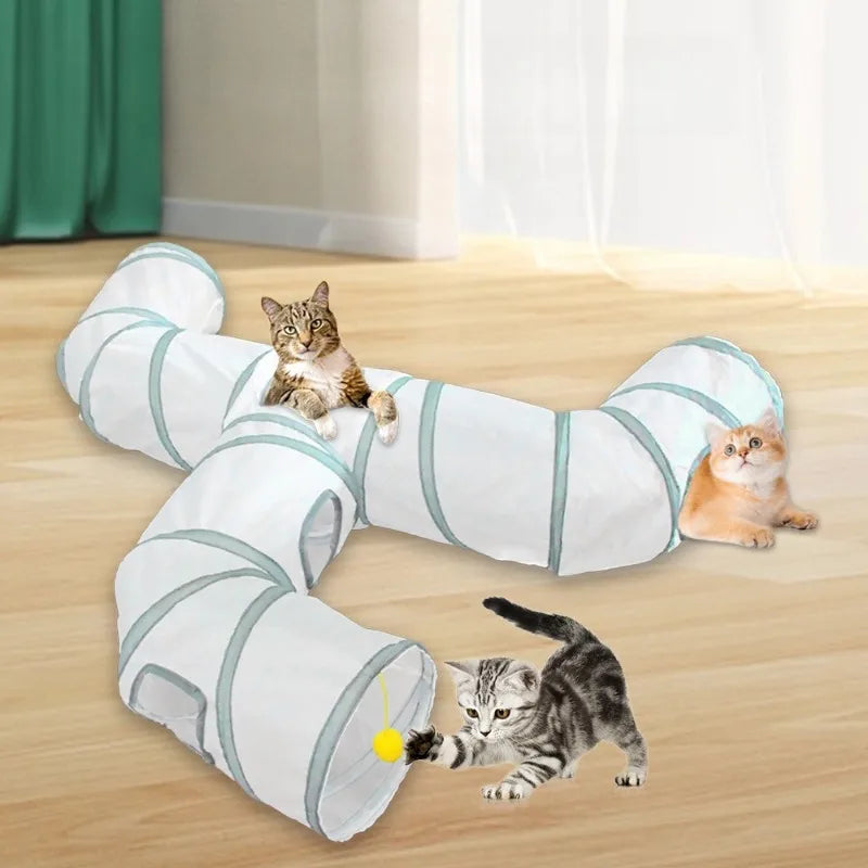 Collapsible Cat Tunnel – Interactive Play Tube for Indoor Pet Exercise