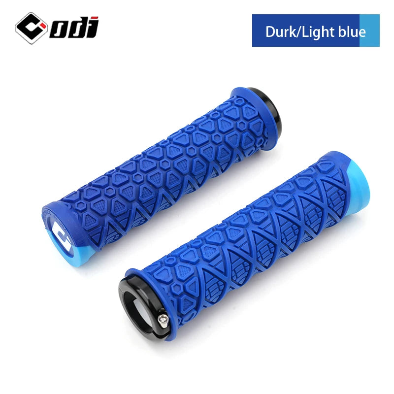 Silicone MTB Lock-On Grips – Anti-Slip Shock Absorbing Handles for Downhill