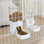 Automatic Cage Pet Feeder – Hanging Food and Water Dispenser for Cats and Dogs