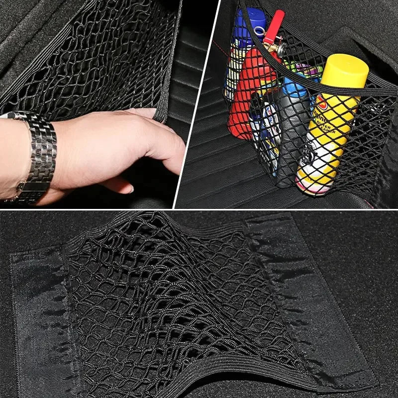 Car Trunk Storage Net – Elastic Mesh Organizer for Cargo and Safety
