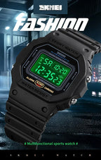Digital Sport Watch – Multifunctional Retro Timepiece for Men