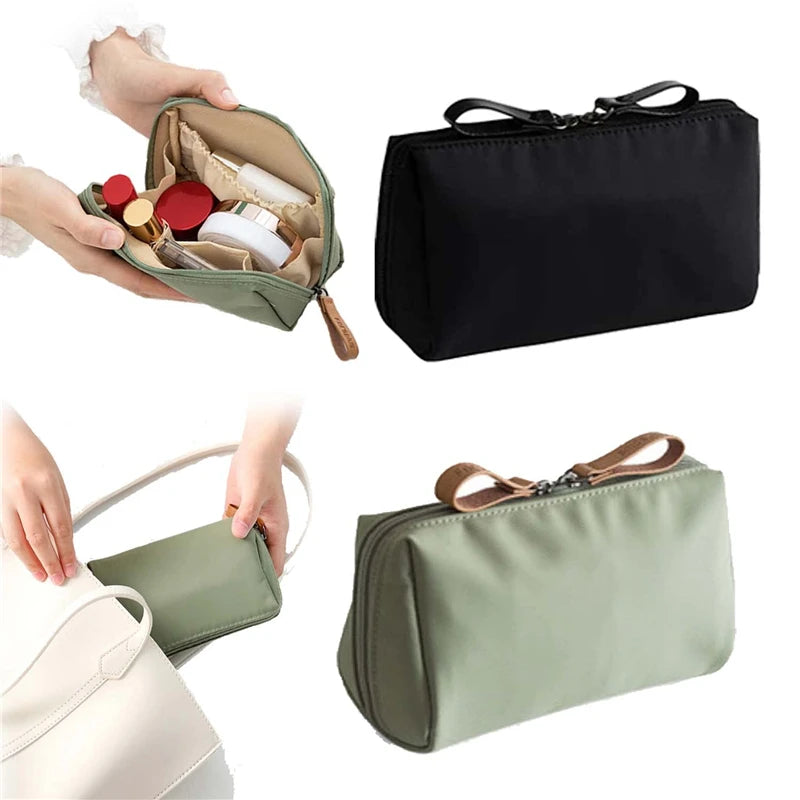 Waterproof Large Capacity Cosmetic Bag – Partitioned Travel Organizer for Makeup
