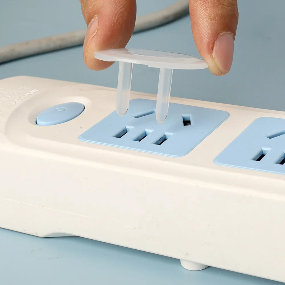 Clear Childproof Outlet Covers – Baby Safety Electrical Socket Protectors for Home