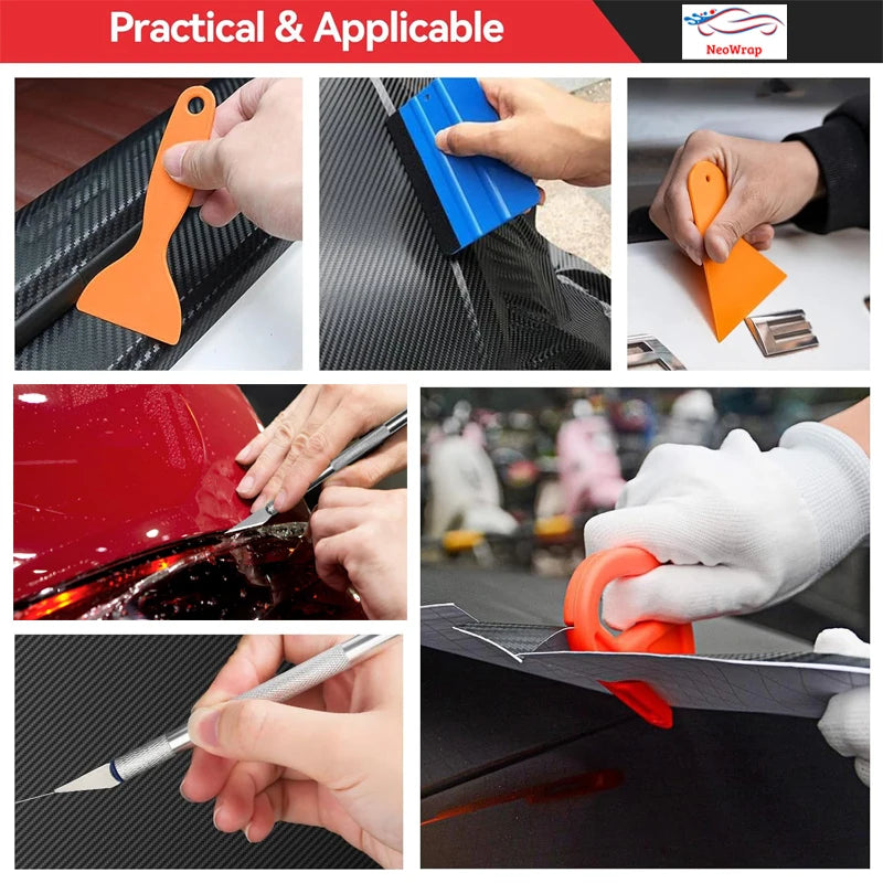 Vinyl Wrapping Tool Kit – Professional Squeegees for Car Window Tinting