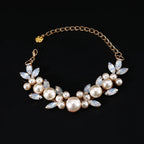 Rhinestone Pearl Pet Collar – Jeweled Dog and Cat Necklace for Weddings