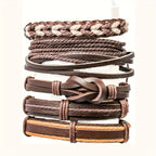 Braided Leather Bead Bracelets – Ethnic Tribal Wristbands for Men Women