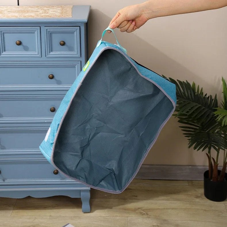 Foldable Cat Litter Box – Waterproof Oxford Cloth for Travel and Home