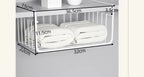 Iron Under Cabinet Hanging Baskets – Heavy Duty Storage for Kitchen Pantry