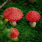 Glow In The Dark Mushroom Figurines – Resin Miniatures for Fairy Gardens