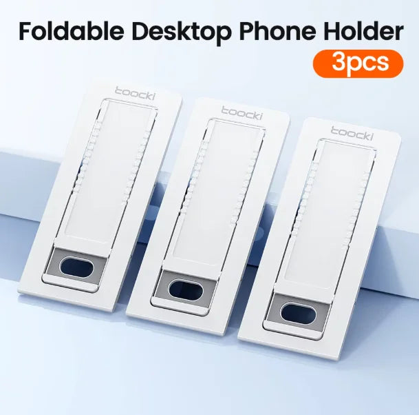 Ultra Thin Phone Stand – Foldable Adjustable Smartphone Holder for Desk