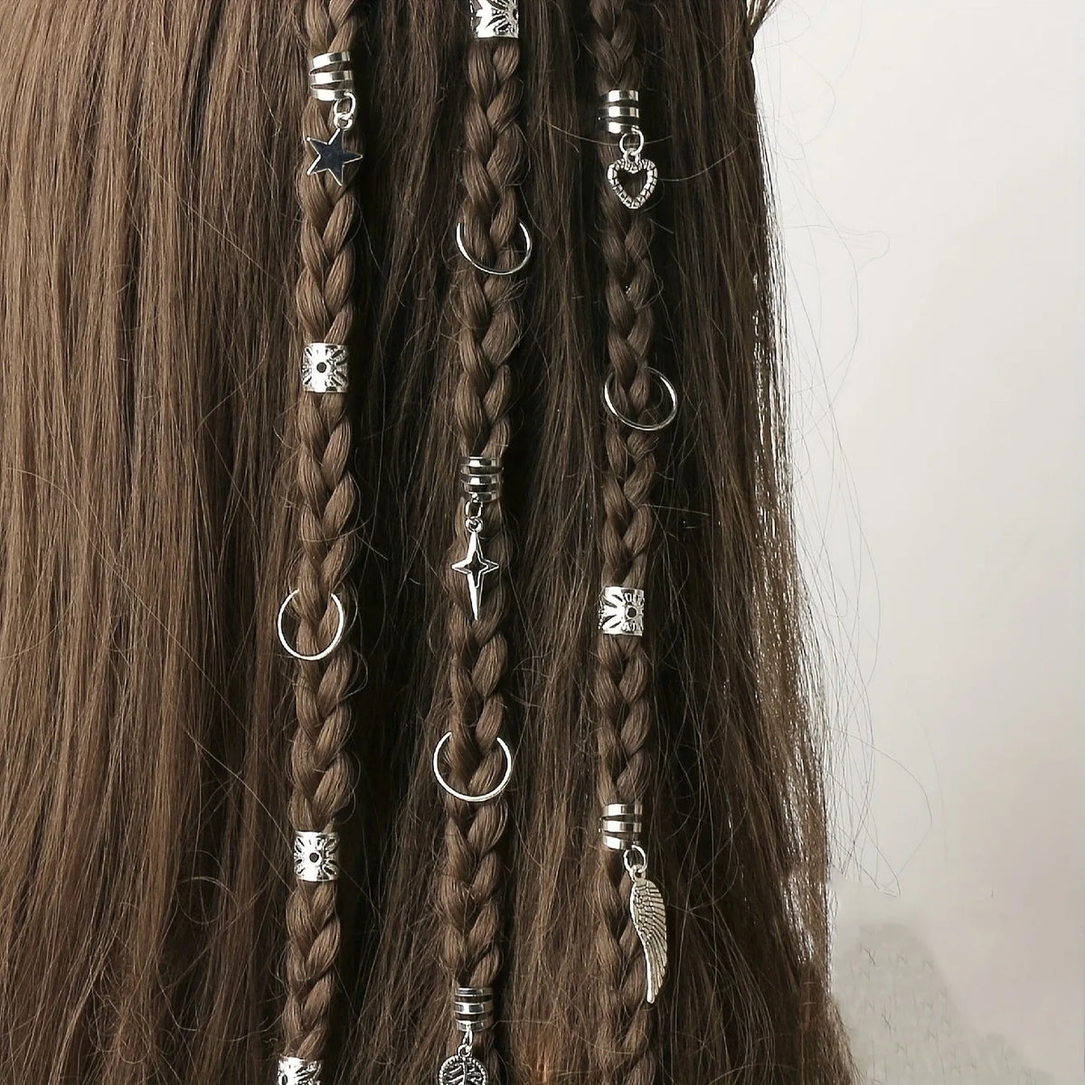Alloy Braid Hair Rings – Dreadlock Jewelry for Women and Girls