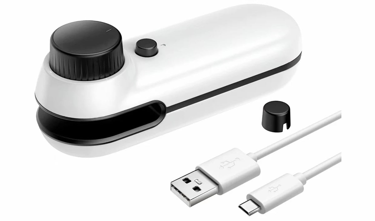 USB Rechargeable Mini Heat Sealer – Portable Handheld Plastic Bag Resealer