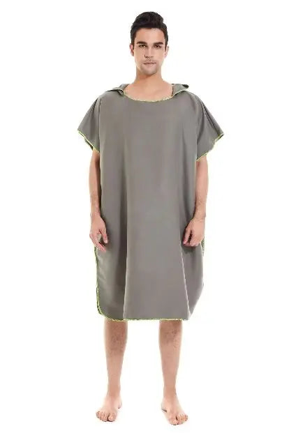 Microfiber Surf Poncho – Hooded Changing Towel for Beach and Swim