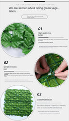 Artificial Ivy Fence Screen – 50x300cm Faux Leaf Hedge for Garden Privacy