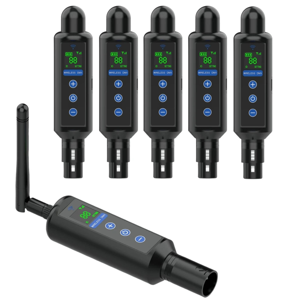 Wireless DMX Transceiver – 2.4G Lighting Controller for Stage and DJ Events