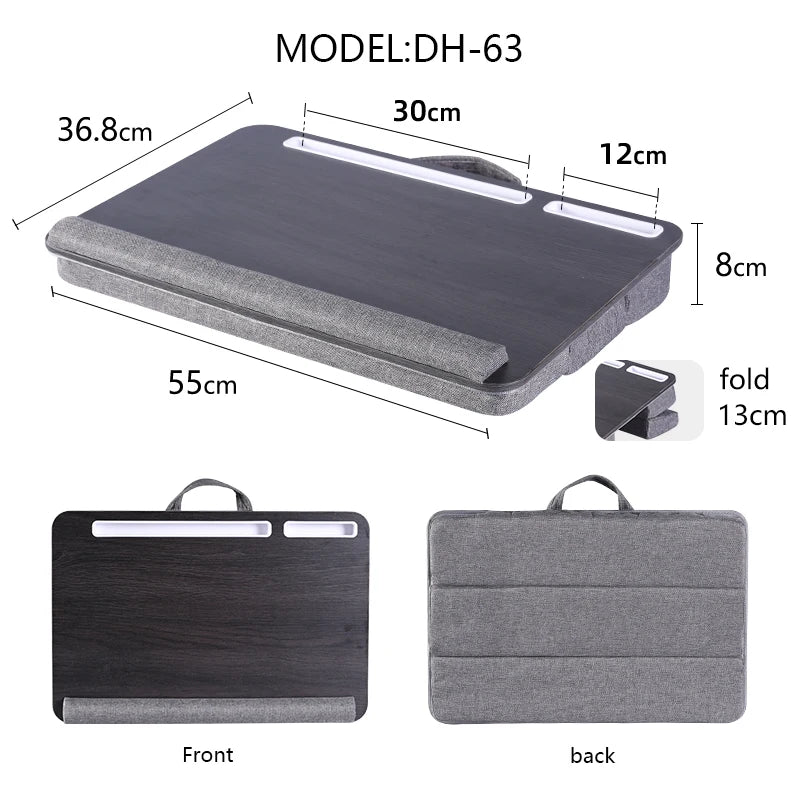 Portable Laptop Lap Desk – Soft Cushion Tray for Student Dormitory Study