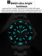 ADDIESDIVE 41mm Men's Diving Watch – Stainless Steel Quartz for Scuba Diving