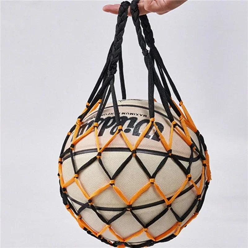 Large Capacity Nylon Ball Bag – Durable Mesh Carrier for Sports Equipment