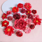 Mixed Silk Rose Artificial Flowers – Floral Decor for Weddings and DIY Crafts