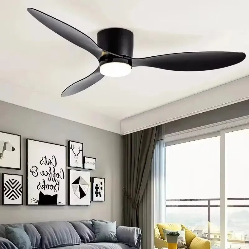 Dimmable LED Ceiling Fan – 42-52 Inch DC Motor for Modern Home Lighting