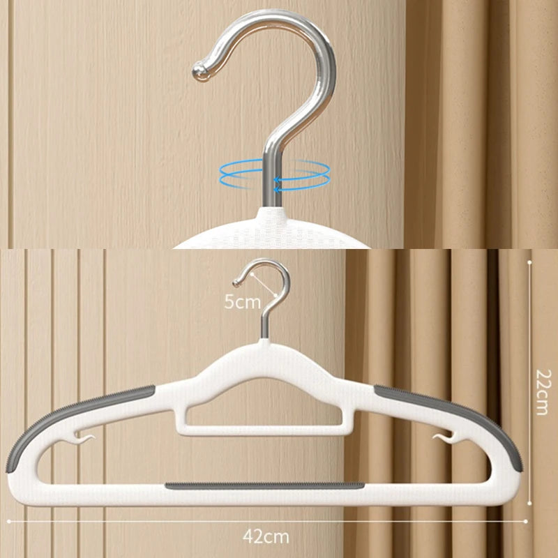 Non-Slip Metal Clothes Hangers – Round Notch Design for Suit and Coat Storage