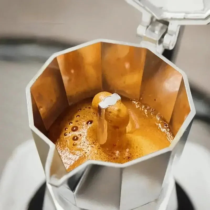 Aluminum Moka Pot Coffee Maker – Espresso Percolator for Home and Camping