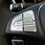 Steering Wheel Button Trim – Decorative Stickers for Mercedes Benz Interior