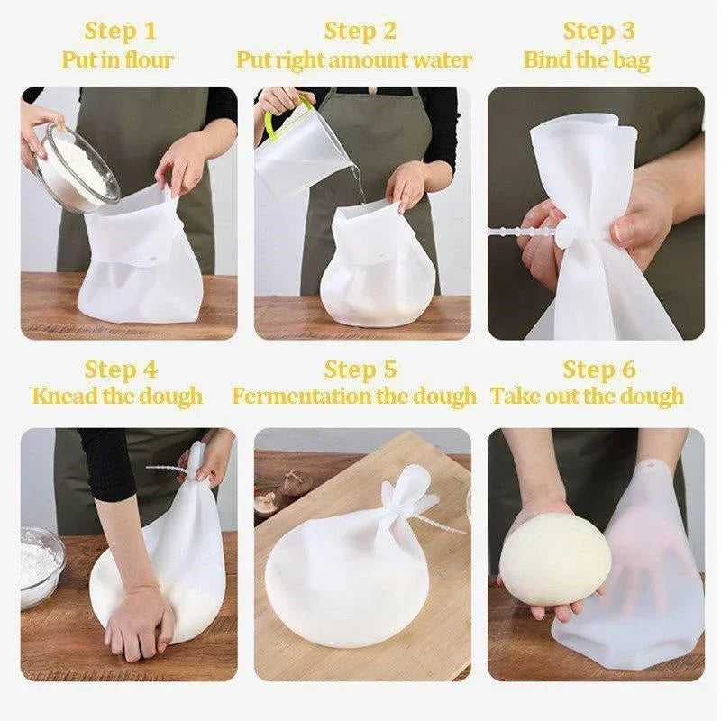 Silicone Kneading Bag – Food Grade Flour Mixing Tool for Home Baking