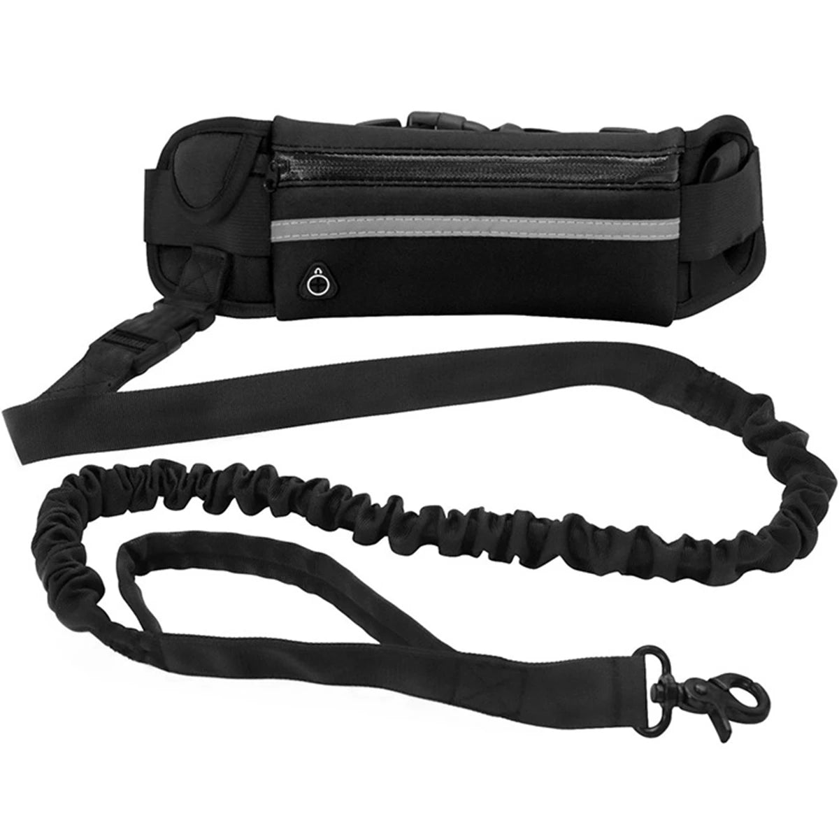Hands-Free Dog Running Leash – Reflective Elastic Waist Belt for Outdoor Exercise
