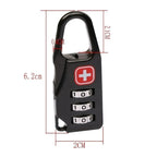 Portable Alloy Combination Padlock – Anti-theft Security for Travel Luggage