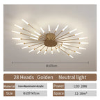 Modern Fireworks LED Ceiling Lamp – Decorative Chandelier for Living Room